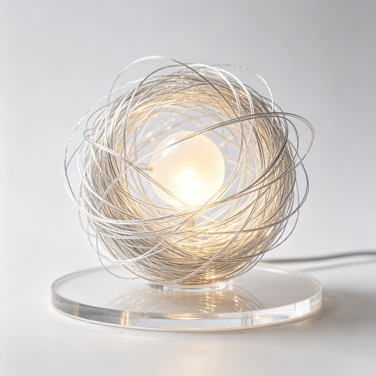 Art Woven Birdcage Night Light